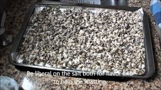 Roasted Sunflower Seed Recipe home grown [upl. by Jennie]