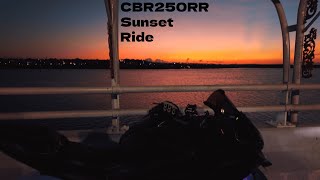 CBR250RR QS PURE SOUND  BALI TOLL ROAD SUNSET RIDE [upl. by Lenehc]