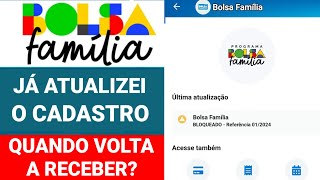 BOLSA FAMÍLIA BLOQUEADO EM JANEIRO QUEM JÁ ATUALIZOU QUANDO VOLTA A RECEBER [upl. by Ahseei848]