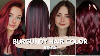 28 Trendy Burgundy Hair Color Ideas [upl. by Suoilenroc834]