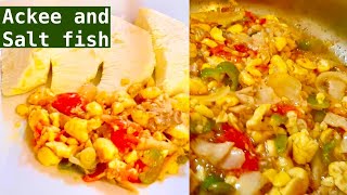 HOW TO COOK ACKEE AND SALT FISH JAMAICA NATIONAL DISH PART 2 ANN’S HAPPY PLACE [upl. by Akahs]