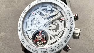 TAG Heuer Carrera Tourbillon Chronograph Ginza Edition CAR5A8SEB0136 TAG Heuer Watch Review [upl. by Revell]