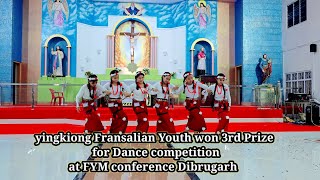 Yingkiong Fransalian youths Received 3rd Prize in Dance Competition at FYM conference Pasighat 😄❤️ [upl. by Binetta]