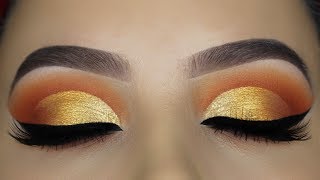 Warm Golden Cut Crease Tutorial [upl. by Docia]