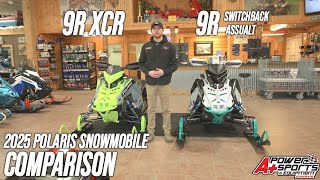 2025 Polaris Patriot 9R Indy XCR vs Patriot 9R Switchback Assault Snowmobile Comparison [upl. by Cathy]