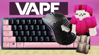 Keyboard  Mouse ASMR Sounds  Vape V4 hypixel [upl. by Gav276]