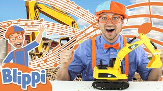 Im An Excavator  Blippi Digger Song  Educational Songs For Kids [upl. by Luapsemaj]