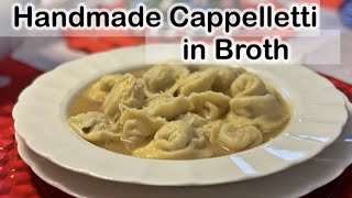 Handmade Cappelletti in Broth  Italian Food Easy Peasy by the Bellardinelli Sisters [upl. by Lundquist]