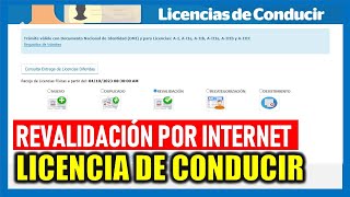 REVALIDACIÓN DE LICENCIA DE CONDUCIR 2023 TUTORIAL PASO A PASO [upl. by Ysset19]