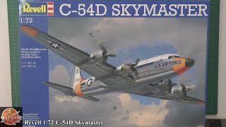 Revell 172nd C54D Skymaster Review [upl. by Assirol]