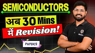 Semiconductor Oneshot in 30 minutes  Chapter 14 Class 12 Physics Oneshot Revision  CBSE Class 12 [upl. by Mittel]