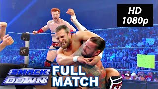 SheamusCM Punk wAJ Lee vs Daniel BryanDolph Ziggler WWE SmackDown June 15 2012 Full Match HD [upl. by Crim787]