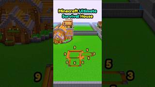 Minecraft Ultimate Survival House 🏡  Minecraft Survival House  shorts minecraft [upl. by Aitnohs]