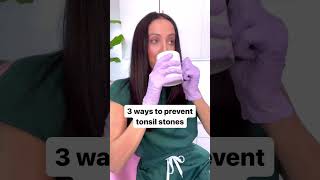 3 ways prevent tonsil stones shorts [upl. by Alyat]