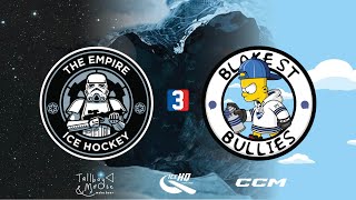 Empire v Bullies  Div 3  3rd September  IceHQ Beer League ice hockey [upl. by Lenee914]