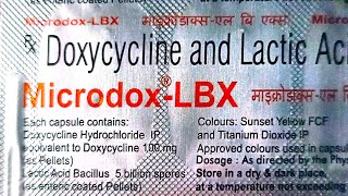 doxycycline and lactic acid bacillus capsules microdox LBX capsules 100 mg [upl. by Aitercul730]