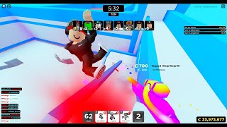 Using my favorite gun  Tempered Deagle 😈 Roblox Big Paintball [upl. by Ellehcyar72]