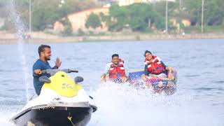 Water sports  Bhavani Island Vijayawada [upl. by Merci616]