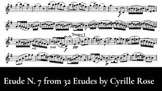 Etude No 7 from 32 Etudes for the Clarinet by Cyrille Rose [upl. by Clynes]