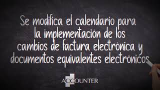 Cambios en el Calendario 2024 para implementación de factura electrónica y documentos equivalentes [upl. by Najed]