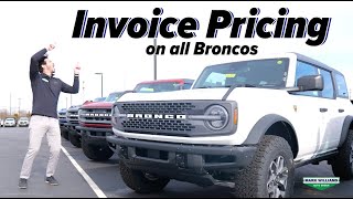 Broncos at Invoice Pricing  Beechmont Ford [upl. by Cruz]