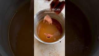 Caramel peacan cheesecake shorts food cake [upl. by Perloff139]