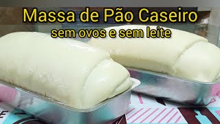 Pão caseiro sem OVOS e sem LEITE [upl. by Amerak]