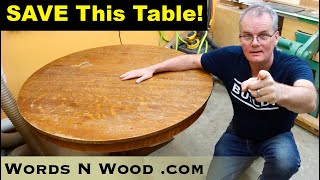 Refinish a TRASHED Antique Pedestal Table in about ONE WEEK [upl. by Naylor]