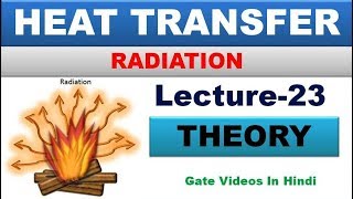 RADIATION  HEAT TRANSFER  LECTURE23  GATE LECTURES IN HINDI [upl. by Carolynn]