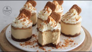 Mini Baked Biscoff Cheesecake Recipe  Egg amp Eggless [upl. by Aneer]