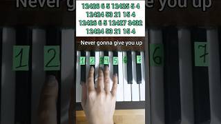 Rick Astley  Never Gonna Give You Up Piano Tutorial [upl. by Caputto]