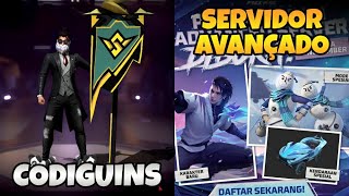 NEVE CHEGANDO NO FREE FIRE NOVO PERSONAGEM E SERVIDOR AVAÇADO  CODIGUINS DO MÊS [upl. by Leen]