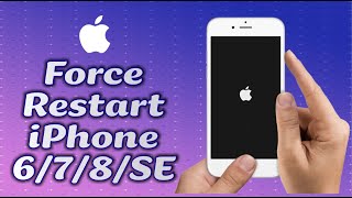 How to Restart iPhone 6 7 8 SE 1st amp 2nd Generation When Frozen [upl. by Ariaec]