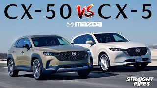 2023 Mazda CX50 vs CX5 Review  Which is BETTER [upl. by Attem108]