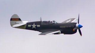 Curtiss P40 Kittyhawk  takeoff display amp landing  Airshow Breitscheid 2012 [upl. by Huberman161]