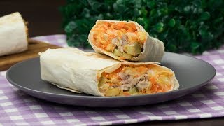 La più deliziosa shawarma fatta in casa  SaporitoTV [upl. by Coralyn]