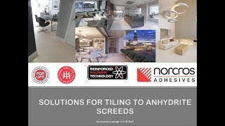 Solutions for Tiling to Anhydrite Screeds [upl. by Laspisa]