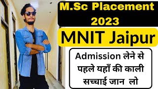 MNIT Jaipur MSc Placement 2023  MSc Review At MNIT Jaipur [upl. by Kevan]