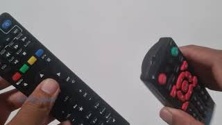 dilos hds25490 set top box remote pairing with tv remote video by itsmkumar [upl. by Towne576]