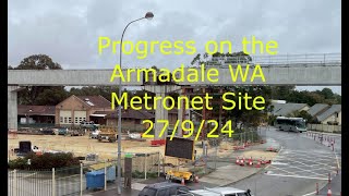 Progress at the Armadale WA Metronet Site 27 9 24 [upl. by Airtened263]