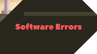 02Software Error [upl. by Ainoet]