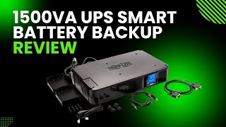 Tripp Lite SMART 1500LCD 1500VA UPS Smart Battery Backup Review [upl. by Ahkos]