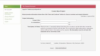 DHS Dataset Registration for FirstTime Users [upl. by Eecart]