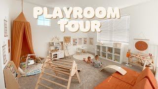 fav toys rotation  organization for a toddler  baby  montessori inspired playroom tour [upl. by Una]