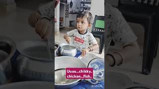 UuuChikkychiyachickenfish chicken nonveg cooking yt shorts baby cookingvideo viral [upl. by Krute]