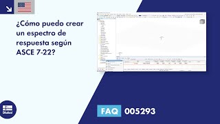 EN FAQ 005293  ¿Cómo puedo crear un espectro de respuesta según ASCE 722 [upl. by Anaert]