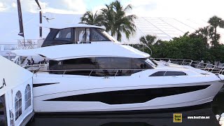 2022 Aquila 70 Luxury Power Catamaran  Walkaround Tour  2021 Fort Lauderdale Boat Show [upl. by Suravaj426]