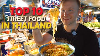 10 Street Foods You MUST TRY in Thailand  Cheap and Delicious  THAI Food Tour in Bangkok 2023 [upl. by Enoid]