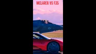 McLaren Speedtail vs F35 Fighter Jet 😍 Hypercar Supercar The Ultra Rare McLaren P1shorts [upl. by Fong]