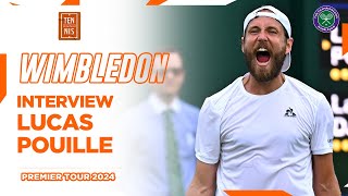 🇬🇧 Pouille vainqueur de Djere au premier tour  Wimbledon 2024 [upl. by Annaujat]